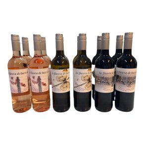 4+4+4 flasker La Flauta de Bartolo Rd/Rose/Hvidvin