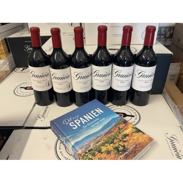 6 flasker Grun�n 2022 + gratis vinbog
